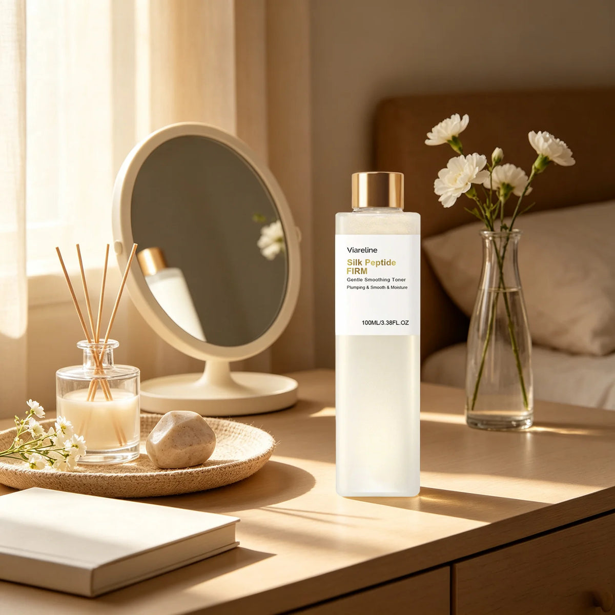 Silk Peptide Glow Boosting Toner Hydrating Refresh Repair Skin Barrier Non Sticky Quick Absorb Facial Deep Collagen Booster Care