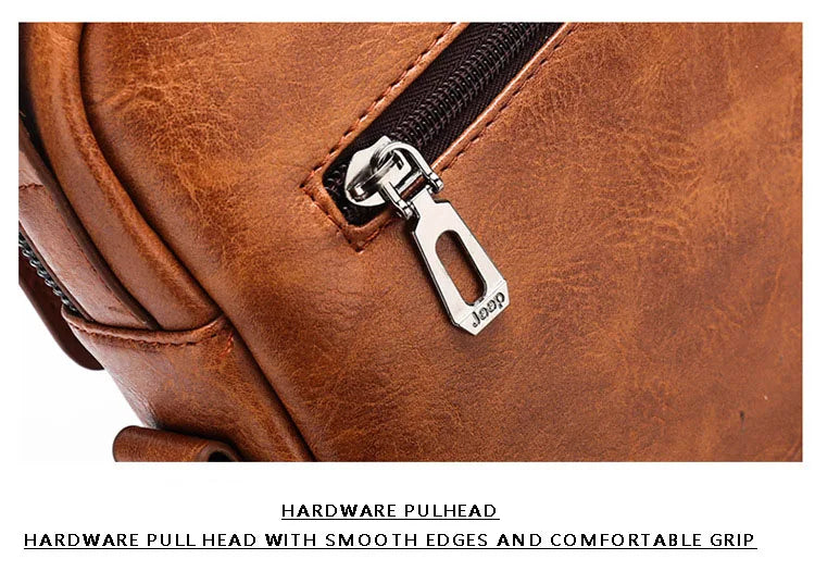 Men's Shoulder Bag, Business Commuting Men's Bag, Crossbody Bag, Soft Leather Hanging Bag, Large Capacity Small Backpack
