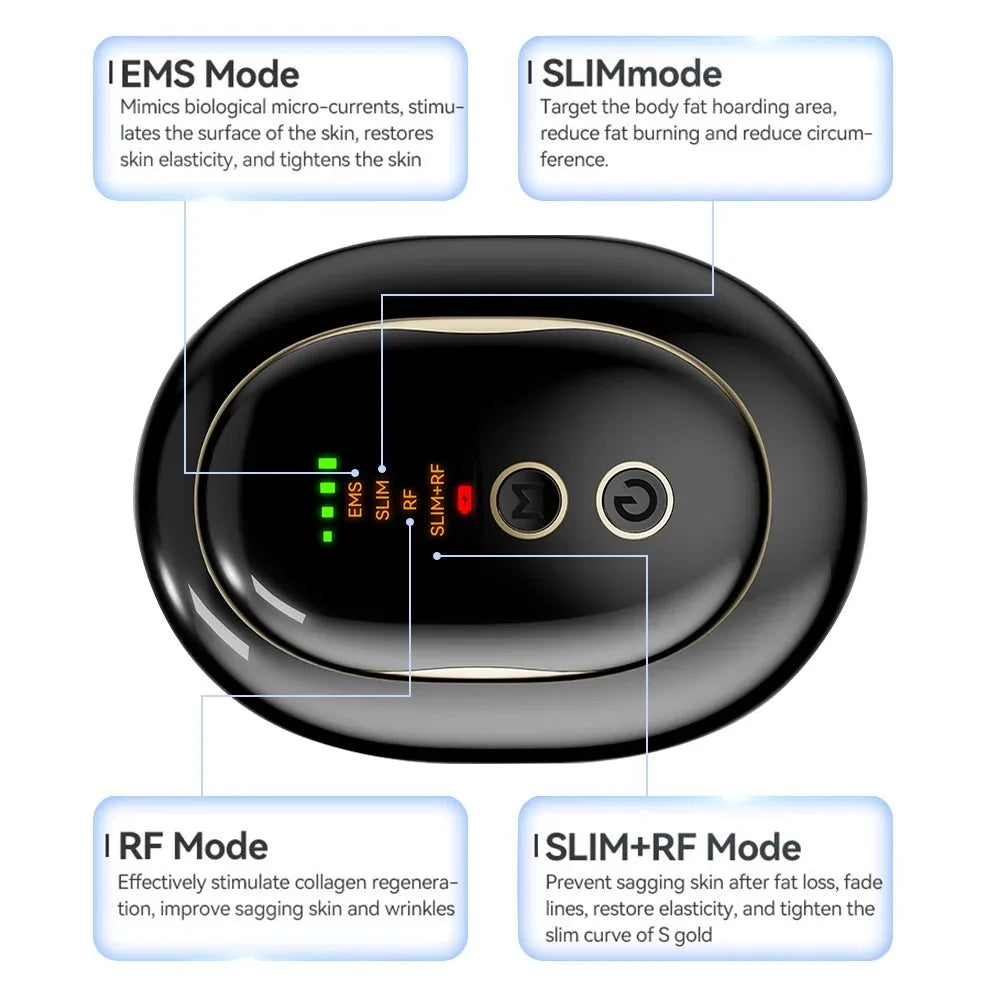 EMS Body Sculpting Machine Microcurrent Fat Burner Slimming Shaping Device 4 Color LED Skin Tighten Anti Cellulite Massager
