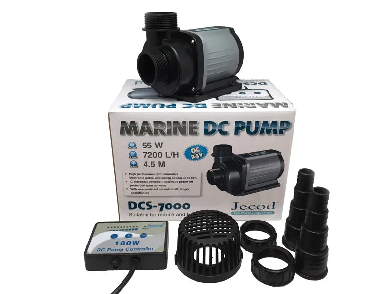 Jebao Jecod Pump DCS 1200-12000 L/H Aquarium Adjustable Tank Submersible Fish Fountain Water Flow Controllable Pump DC 24V