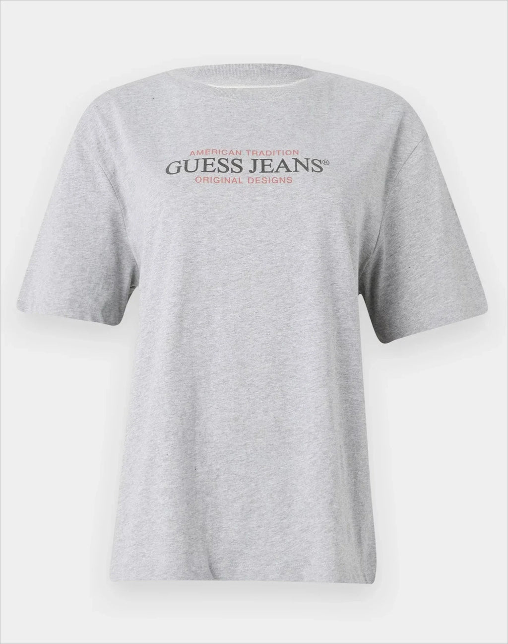 Guess denim T-shirt for women, short-sleeved luxury brand, unisex summer top, streetwear style