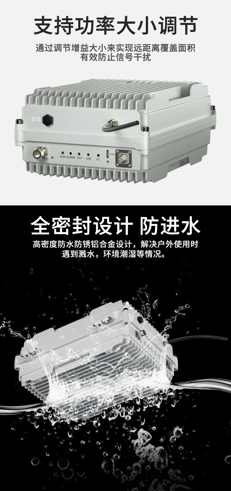 5W10w20w40w fiber optic repeater manufacturer SanNetcom 4g5g repeater