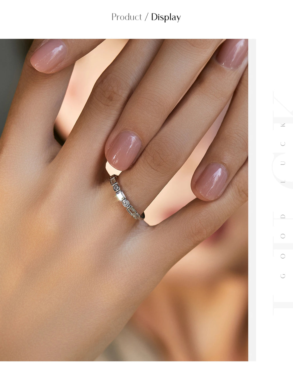 MODIAN 925 Sterling Silver Fashion Round Rectangle Dazzling Clear CZ Band Ring For Women Wedding Engagement Fine Jewelry
