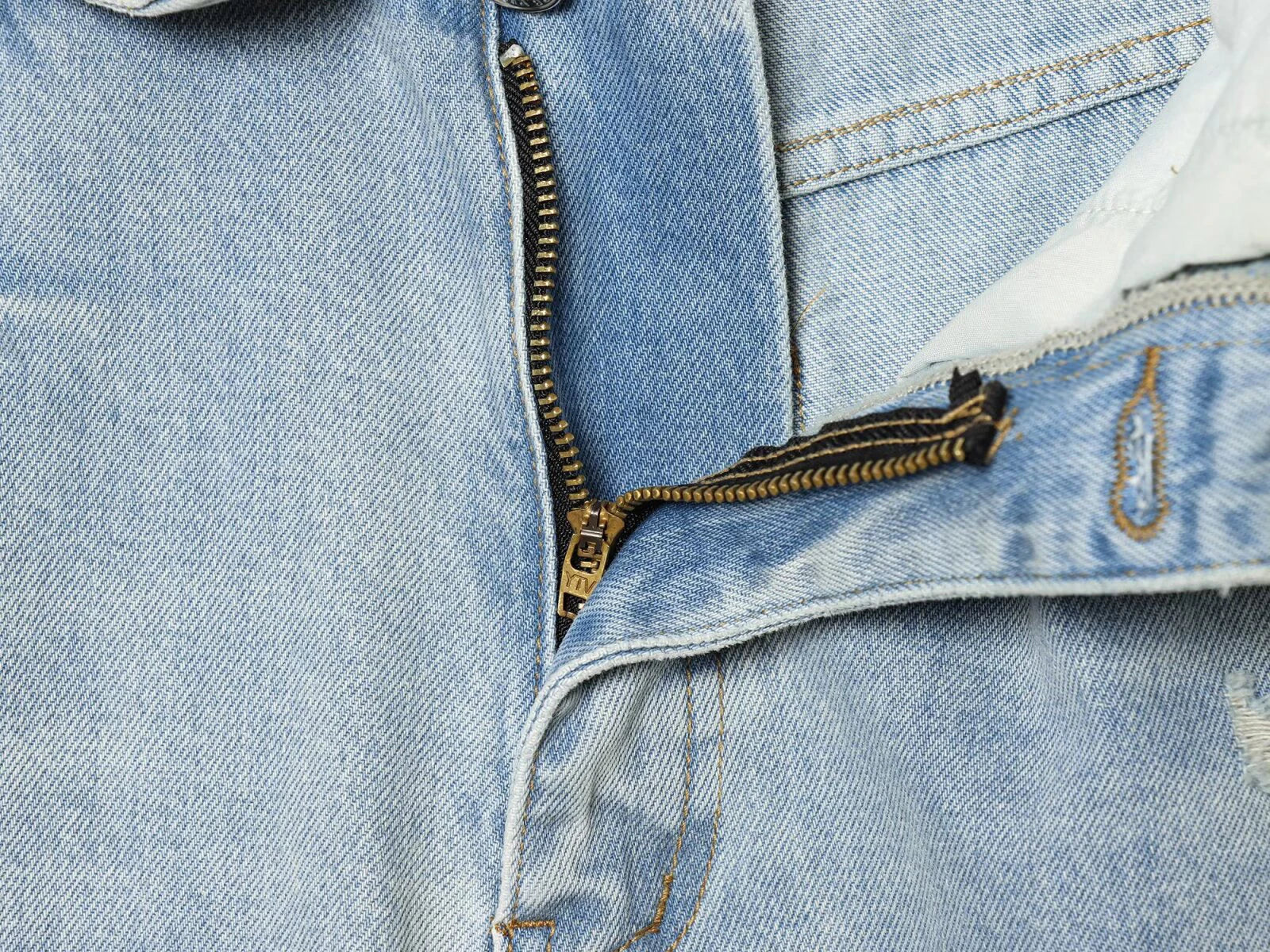 European and American style 2026 spring/summer new women's clothing mid waist casual ripped and flanged denim pants