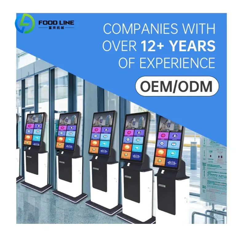 Customized 27 Inch ATM Cash Coin Acceptor Kiosk - Self-Service POS Terminal with Health & Parking Inquiry