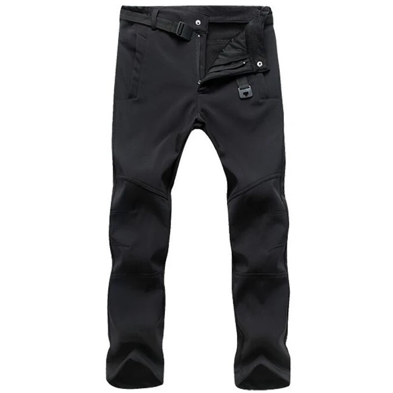 Winter Pants Men Soft Shell Fleece Warm Long Trousers Casual Sports Outdoors Sports Tactical Cargo Windproof Windproof Keepwarm