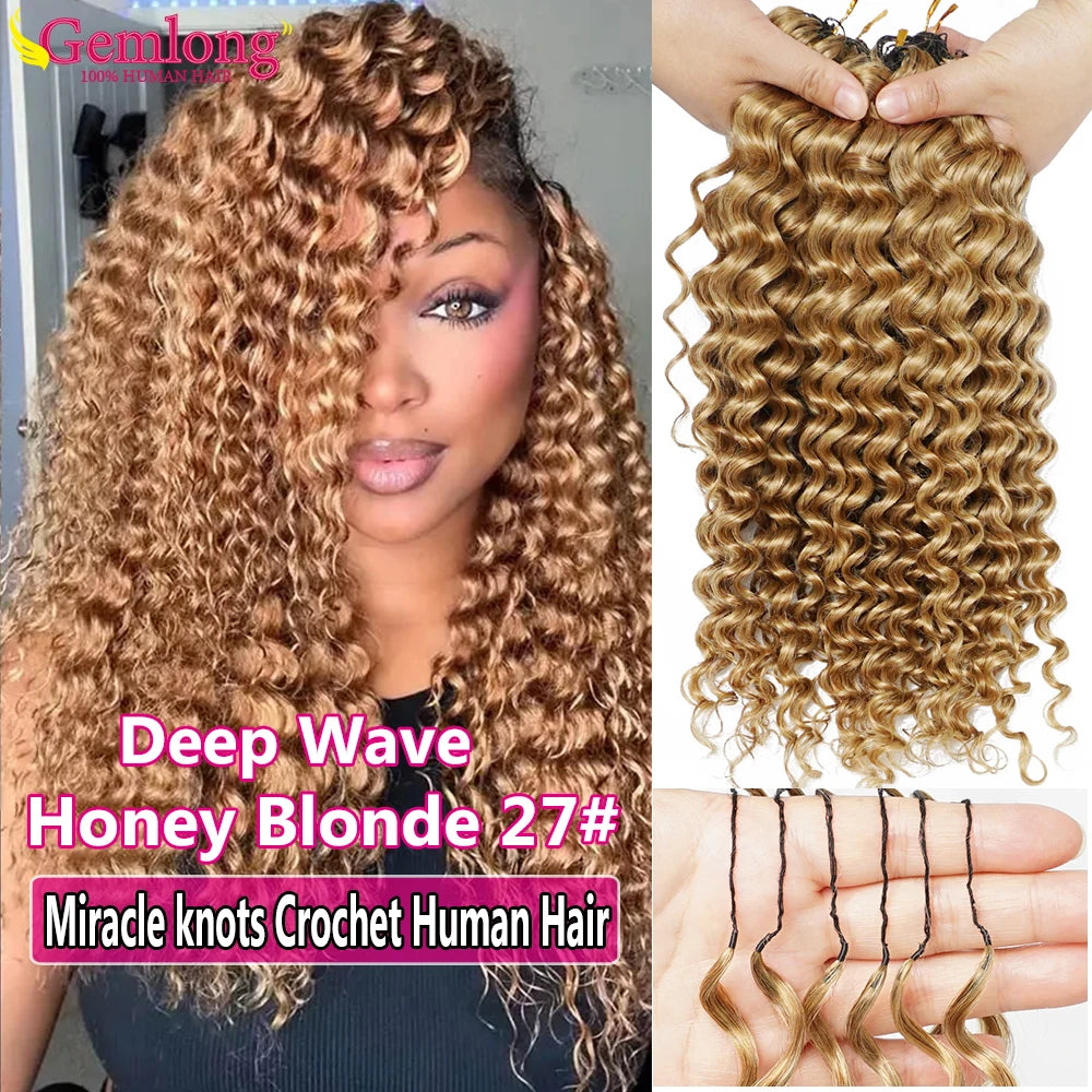 Deep Wave Crochet Hair Extensions – Multiple Colors & Pack Sizes