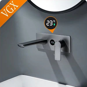 VGX Luxury Gold Bathroom Faucets High Basin Mixer Tall Sink Faucet Gourmet Washbasin Tapware Hot Cold Water Tap Brass Chrome