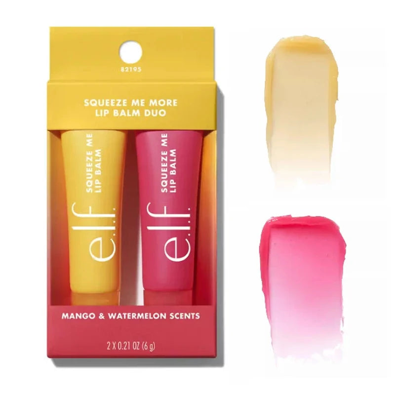New Elf 8 Colors Liquid Blush Lasting Moisturizing Face Makeup Fruit Lip Gloss Lipstick Set Mango-Watermelon Bubblegum-Cherry