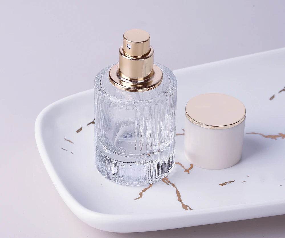 1pcs 30ml 50ml Luxury Crystal Glass Perfume Bottle Vintage Empty Portable Travel Refillable Rechargeable Spray Atomizer Women