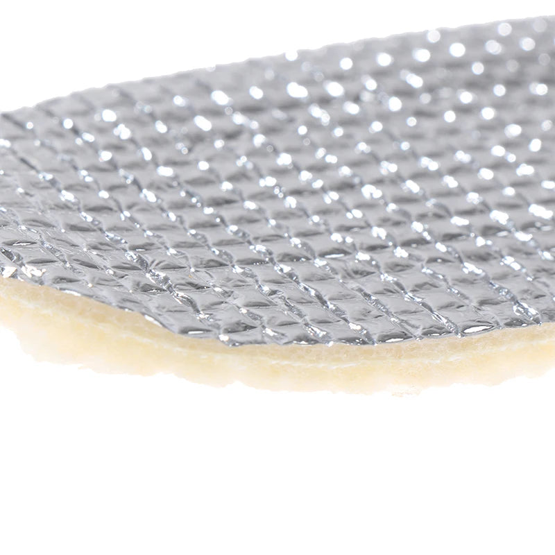 1 Pair Of Aluminum Foil Lamb Wool Insoles For Winter Warm Moisture-Proof Soft Sweat-Absorbing Breathable Plus Velvet Insoles