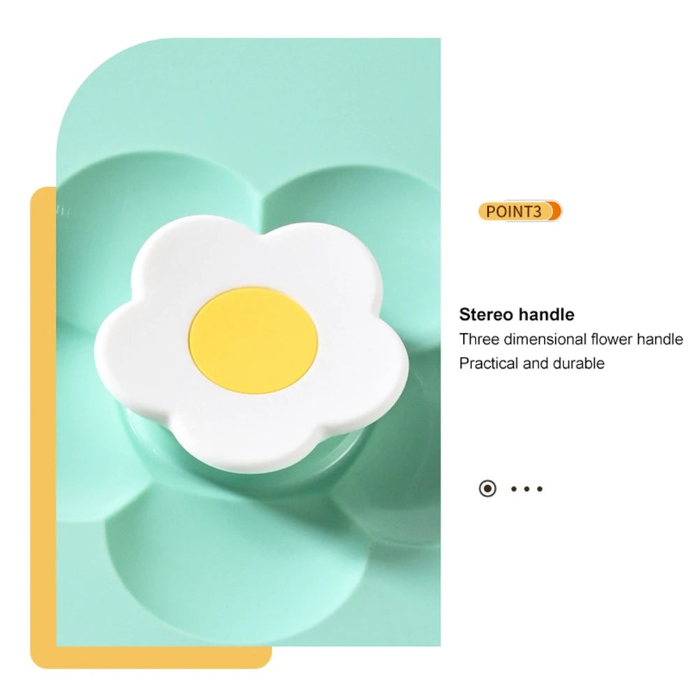 Silicone Flower Shape Handle Food Wrap Microwave Bowl Cover Dustproof Fresh Keeping Cooking Pot Pan Lid Reusable Kitchen Gadgets
