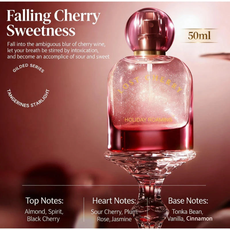 Russia Popular Women Eau De Parfum 50ml Orange Grape Cherry Scents Long-lasting Light Fragrance Women Natural Fruity Perfume