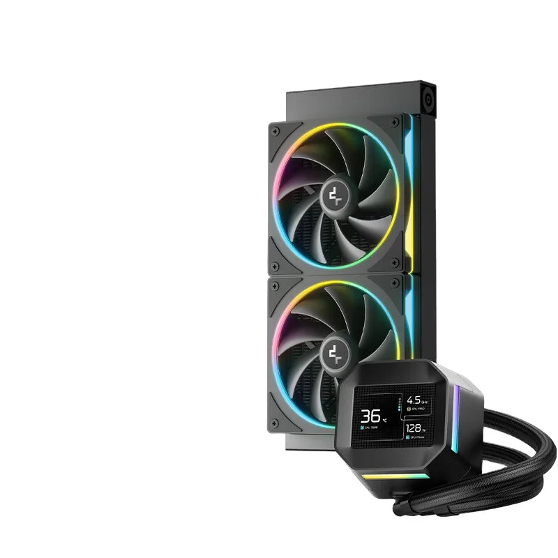 DEEPCOOL LM240 BlackWater-Cooled Radiator PWM Speed Control Water Pump with ARGB Fan  for Computer Case