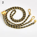 New Metal High-end Shoulder Strap Golden Balls Chain Adjustable Length Strap Replacement Shoulder Strap Non-fading Chain