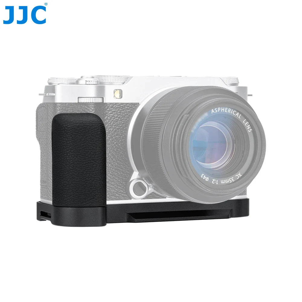 JJC X-M5 L-Shape Metal Hand Grip Handgrip for Fufilm Film X-M5 XM5 Camera With Arca Swiss Quick Release Plate Silicone Handgrip