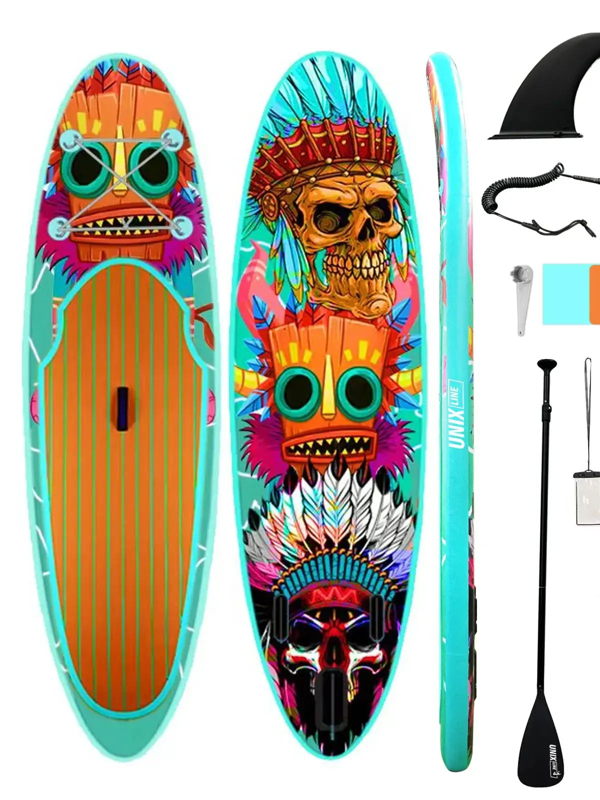 Stand-Up SUP Inflatable Paddle Board, PVC Brushed Material, Double Thickened Surfboard for Outdoor Water Sports, Spot Sale