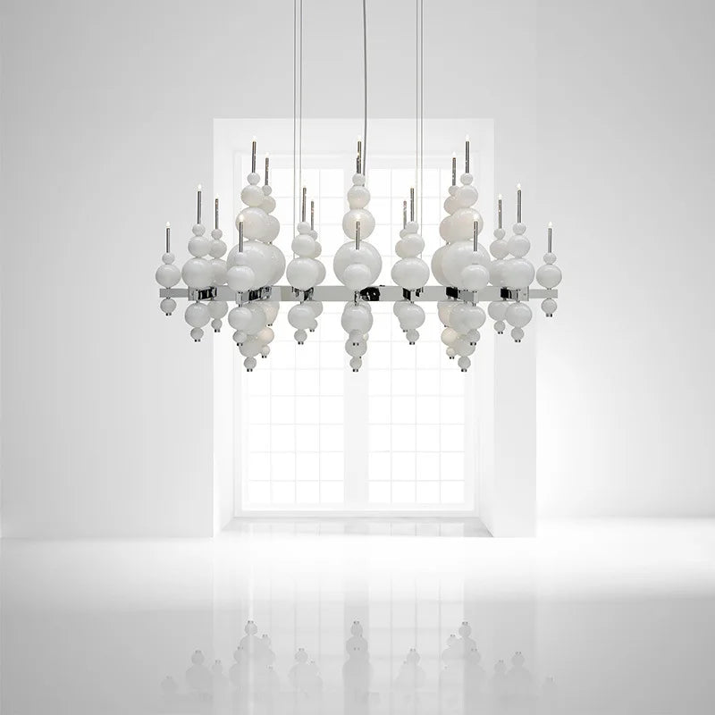 Luxury Living Room Black Chandelier Designer Tears From Moon Chandelier For Ceiling Restaurant Large Dining Table Hanging Lamp