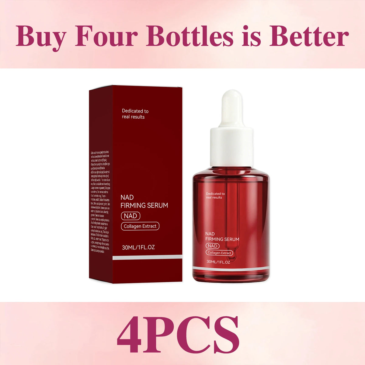 NAD+ Firming Facial Serum Collagen Peptide Essence Reduce Wrinkles Fine Lines Improve Skin Elasticity Hydrating Anti-Aging Serum