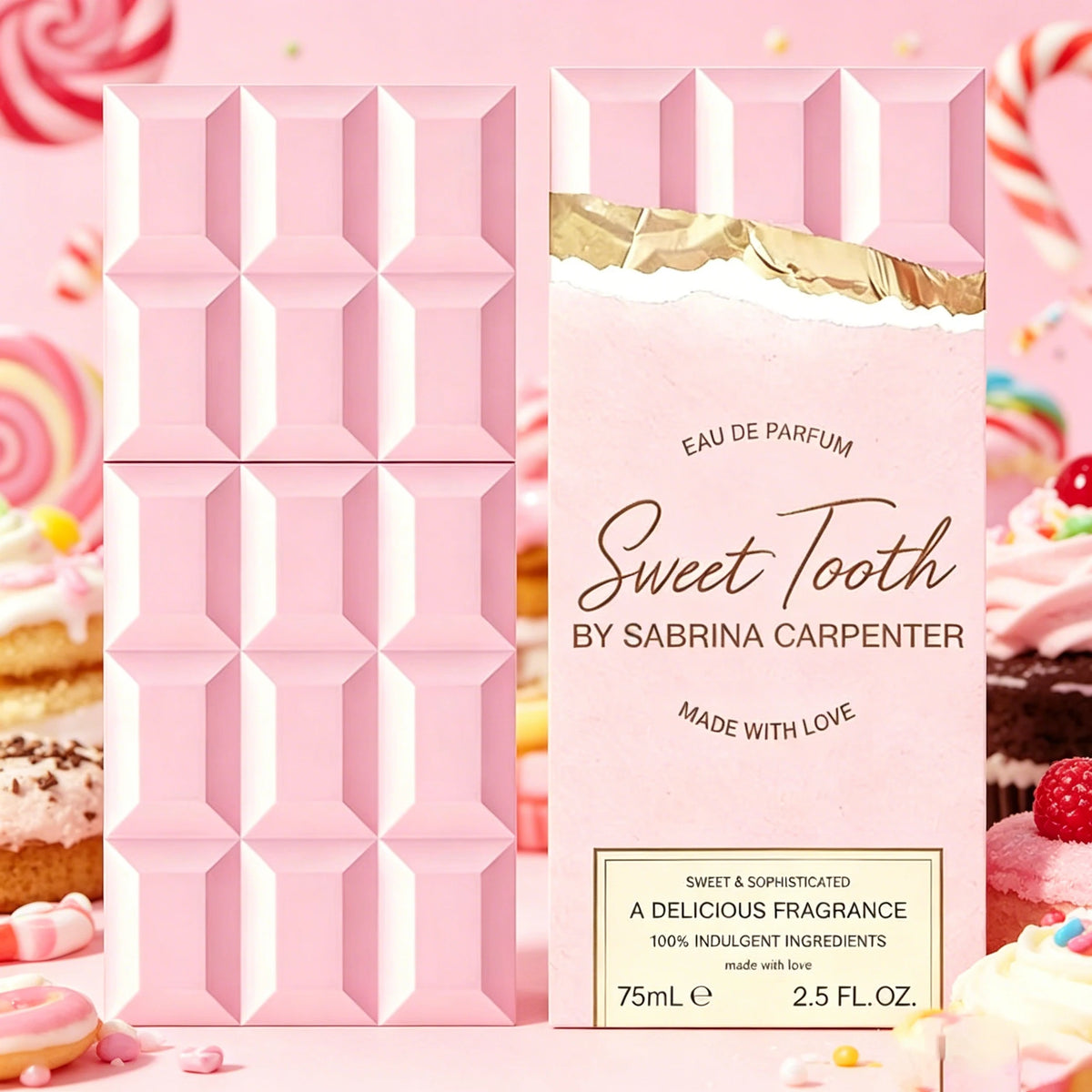 Sweet Tooth Sabrina Carpenter Eau de Parfum for Women Floral Fruity Gourmand Fragrance Women's Perfume Gift Idea 2.5 Oz