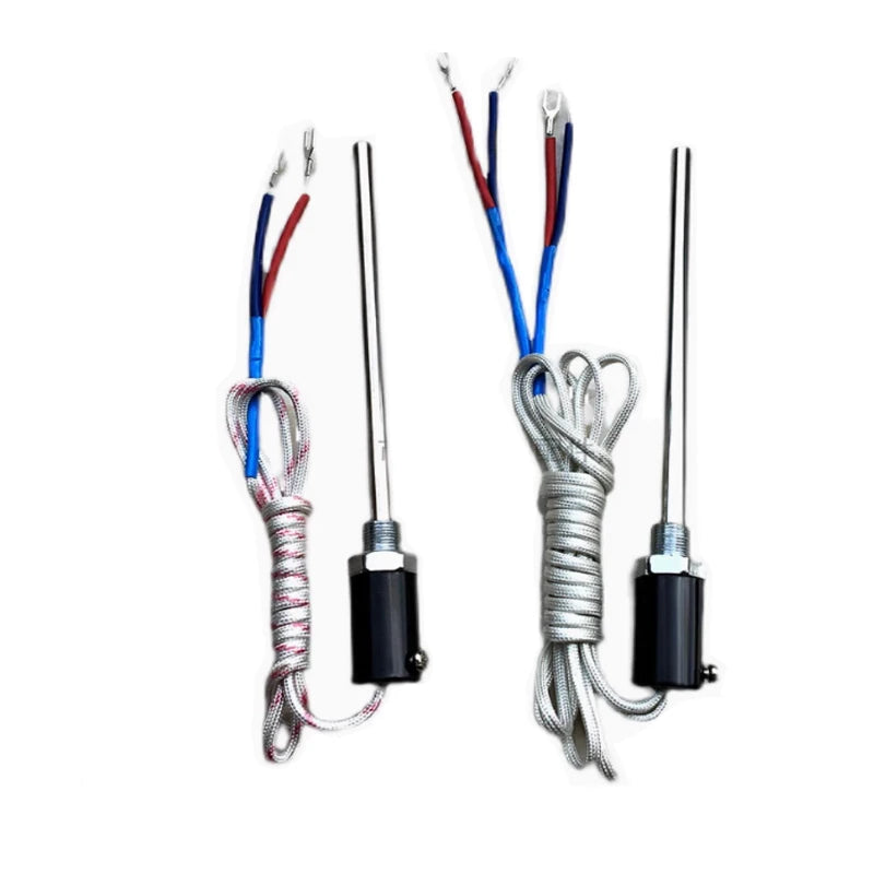 Two wires and four connectors for the oven components Probe thermocouple Temperature regulator Temperature regulator