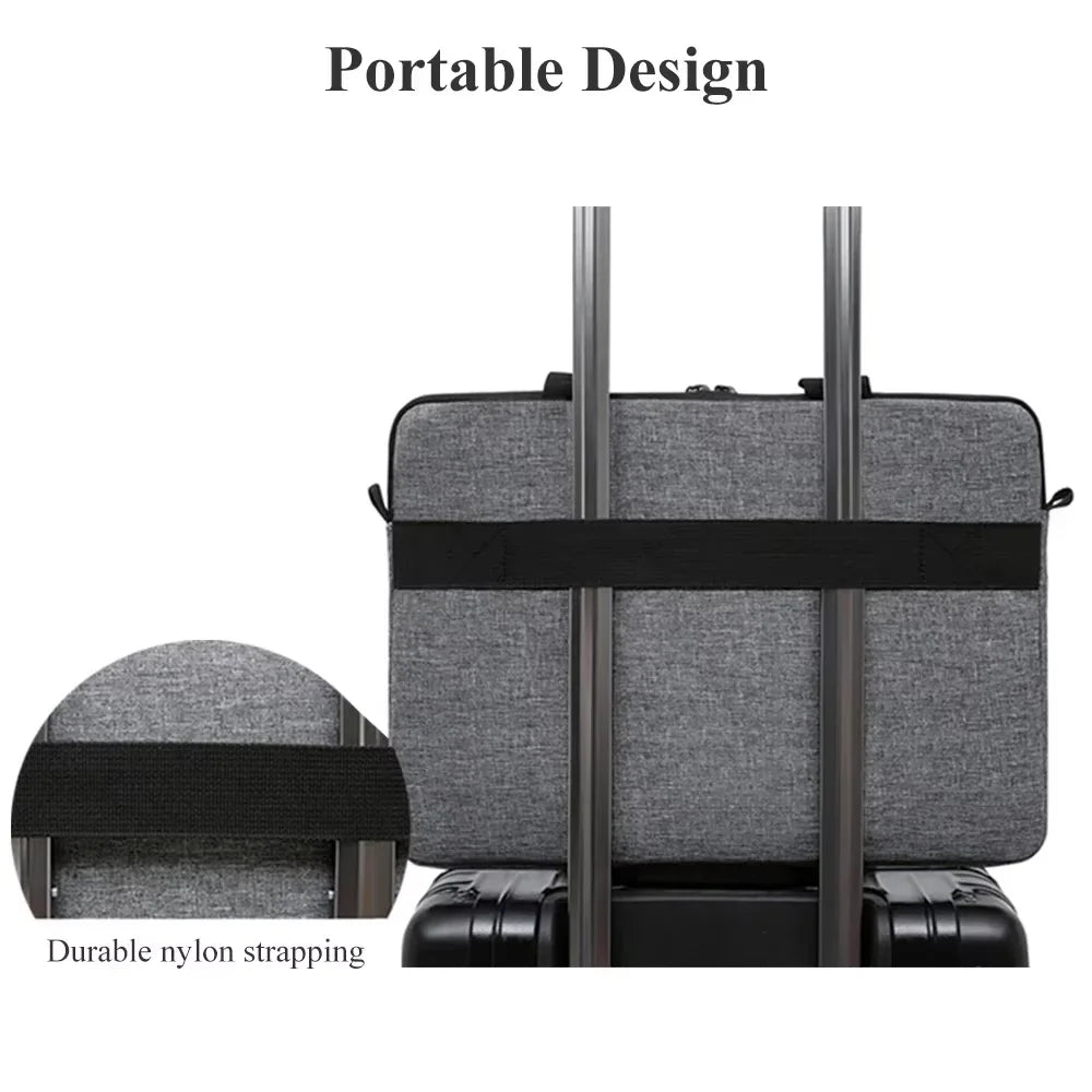 Laptop Bags Carrying Case for 13-15 inch Laptop and Tablet Shoulder Strap Durable Water-Repellent Fabric Business Casual School