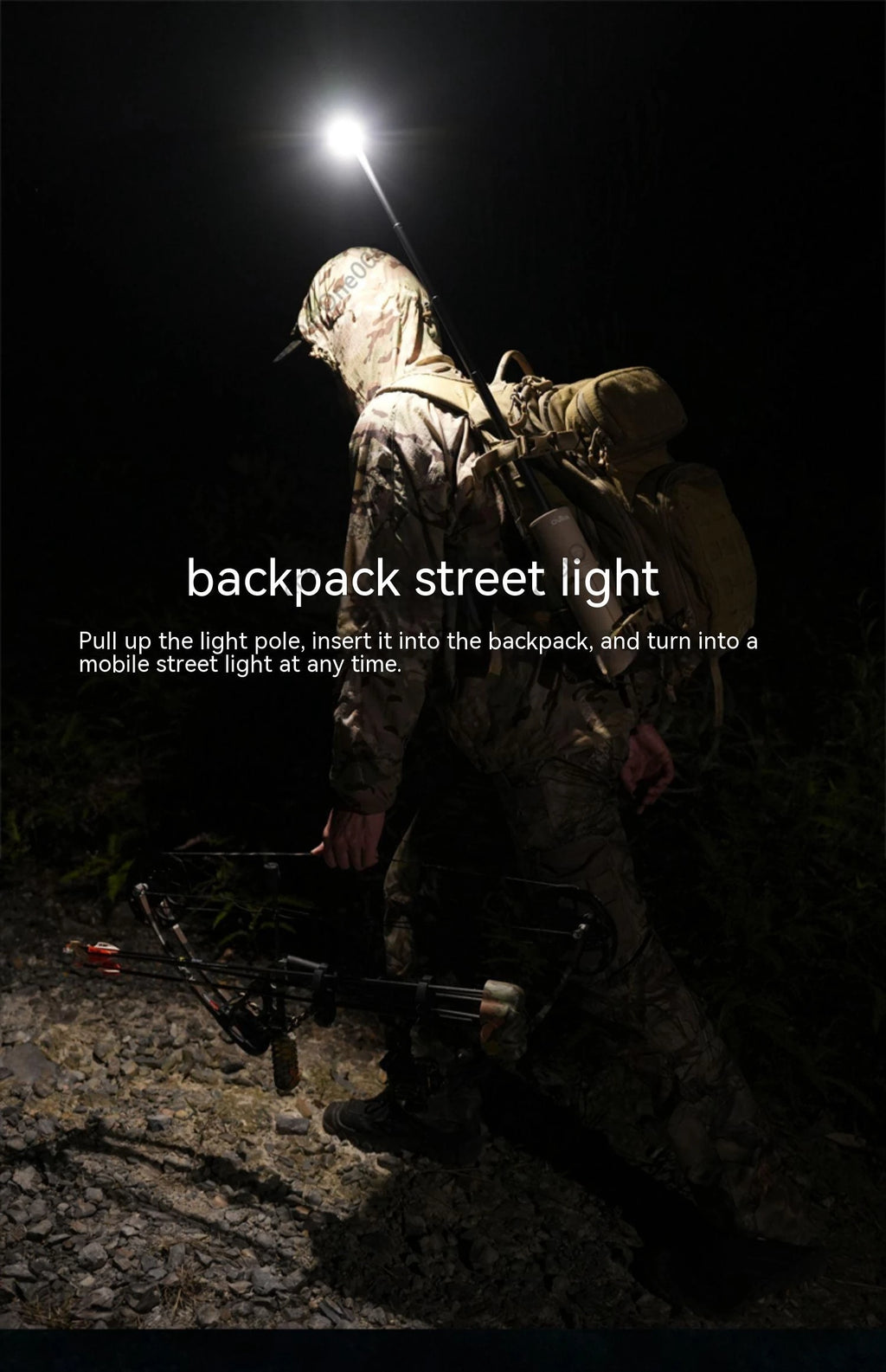 Telescopic Lantern All Terrain Outdoor Multifunctional Camping Light Phone Charging Treasure Travel Emergency Tent Lamps