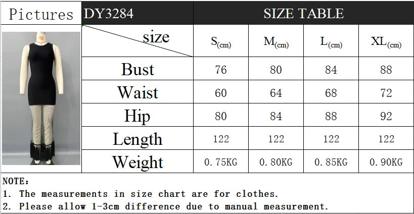 2025 New Women Sleeveless Bandage Dress Sexy Beading Tassels Clothes Club Party Elegant Dresses
