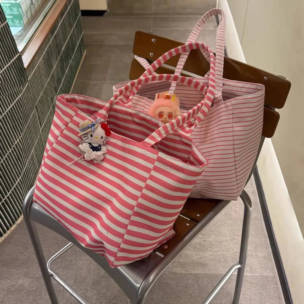 Large, Medium, Small Size French Large Capacity Folding Tote Bag, Fashionable Handheld Commuting Travel Waterproof Nylon Bag