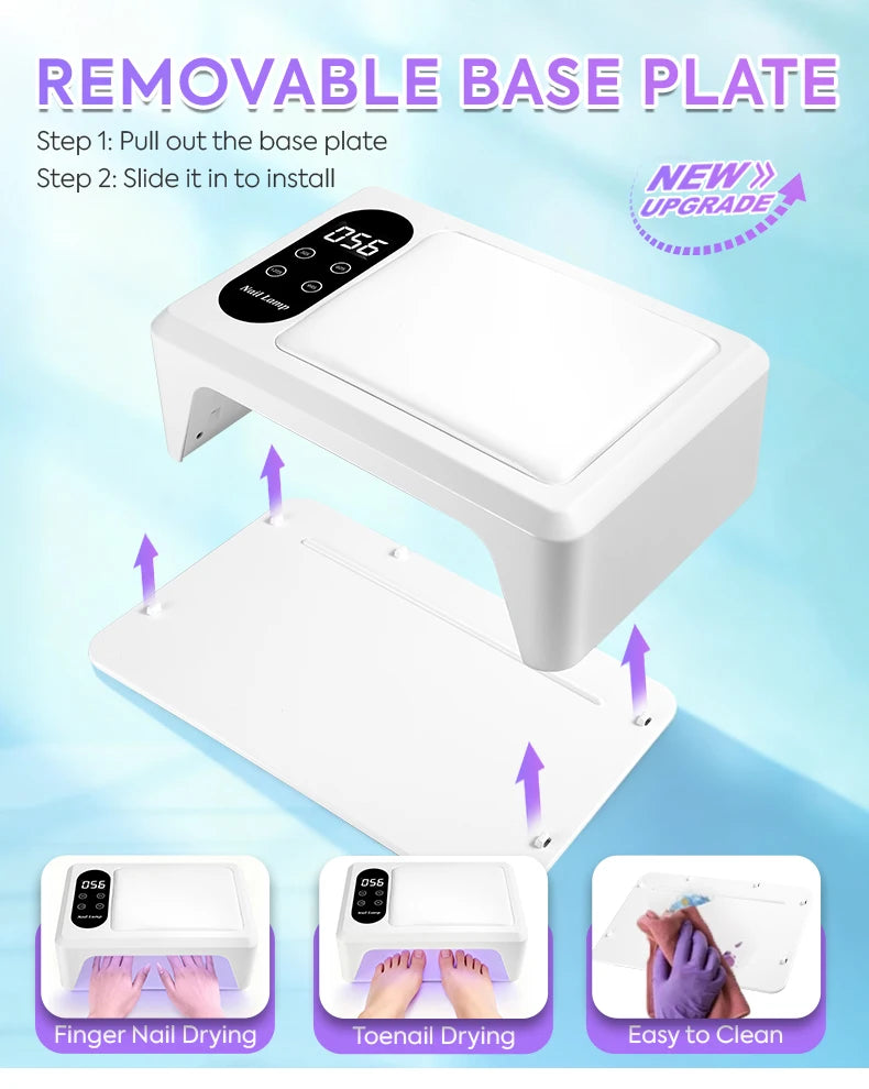 Professional 96 LED Nail Lamp Quick UV Gel Nail Polish Dryer With 4 Timer Sensor Lamp For Manicure Salon Tools