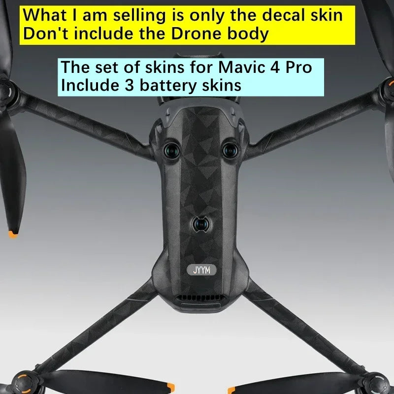 Customized Sticker For DJI Mavic4 Pro Decal Skin Camera Drone Vinyl Wrap Film Protector Coat Mavic 4 Pro Mavic4Pro Mavic 4Pro