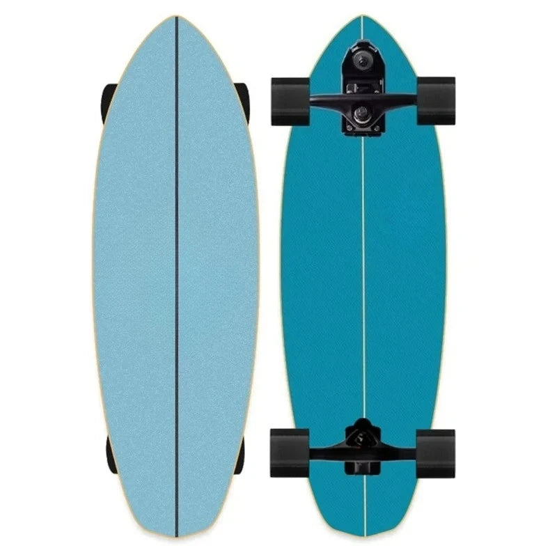 82cm Professional S7 P7 Carver Surf Land Skateboard Highly Smooth Maple Professional Land Surfboard Big Fish Board