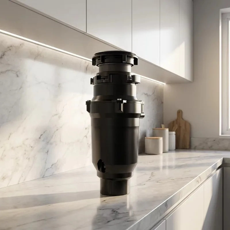 Airo Electric Compact 0.5 HP Continuous Kitchen Garbage Disposal Economic Silent Food Waste Disposer Stainless Steel Home