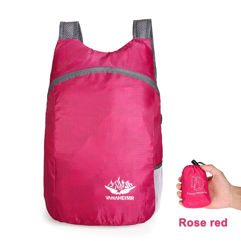Outdoor Hiking Bag Lightweight Packable Backpack Foldable ultralight Travel Daypack Bag Waterproof Folding Pack for Women Men