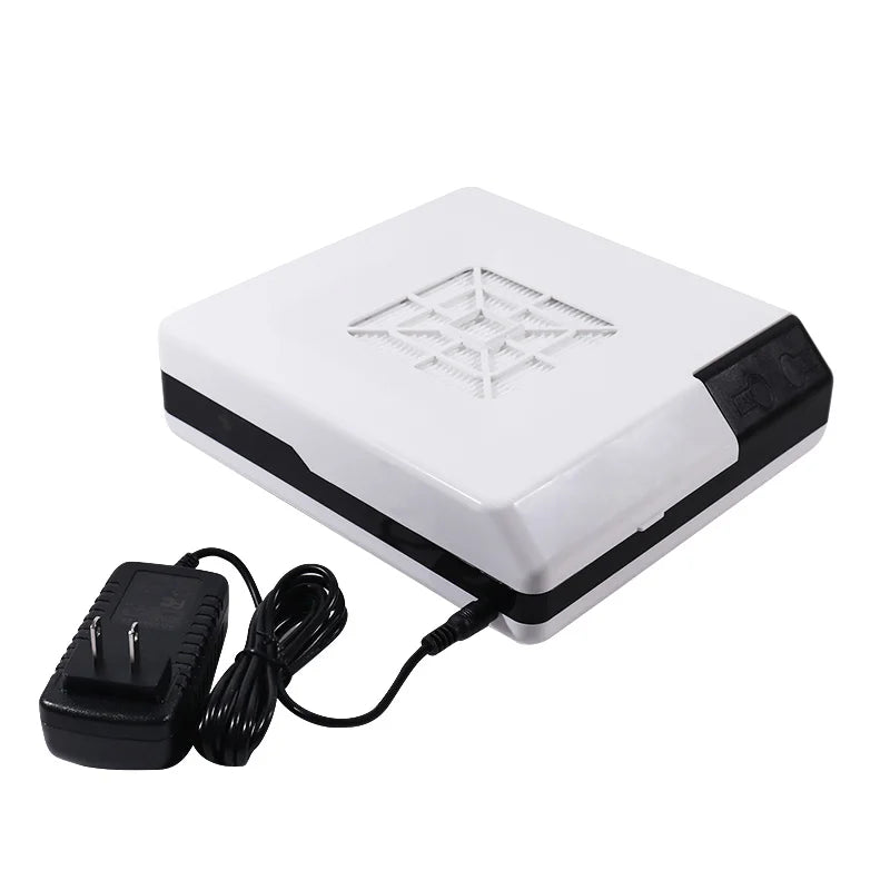 Nail Dust Collector Manicure Machine Tool Vacuum Cleaner Strong Power Fan with Filter LED Suction Beauty Salon Nail Art