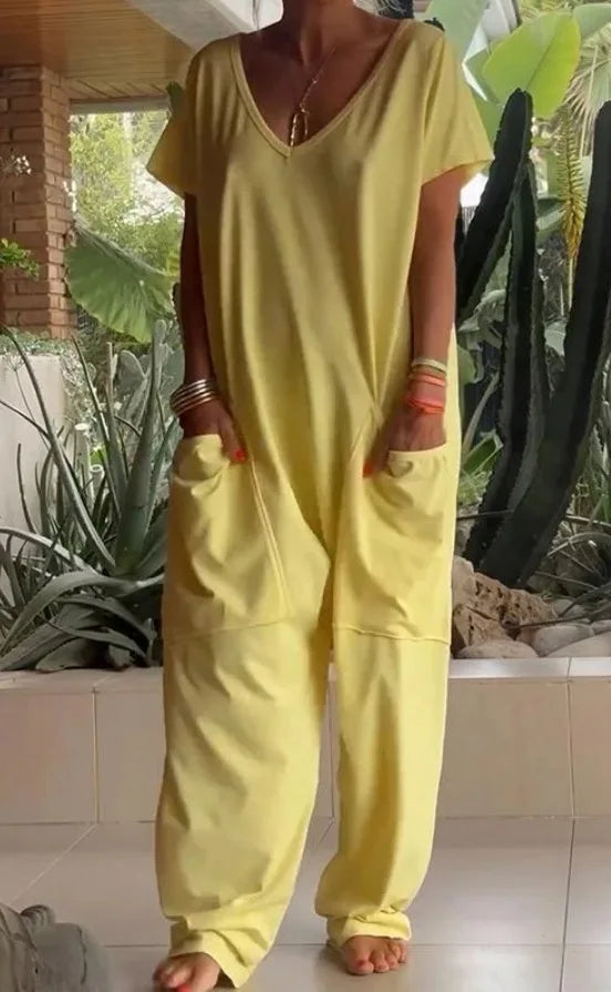Jumpsuits Woman 2024 Spaghetti Strap Loose Elegante Playsuit Pantalones Informales Jumpsuit Women Summer Wide Leg Long Pants