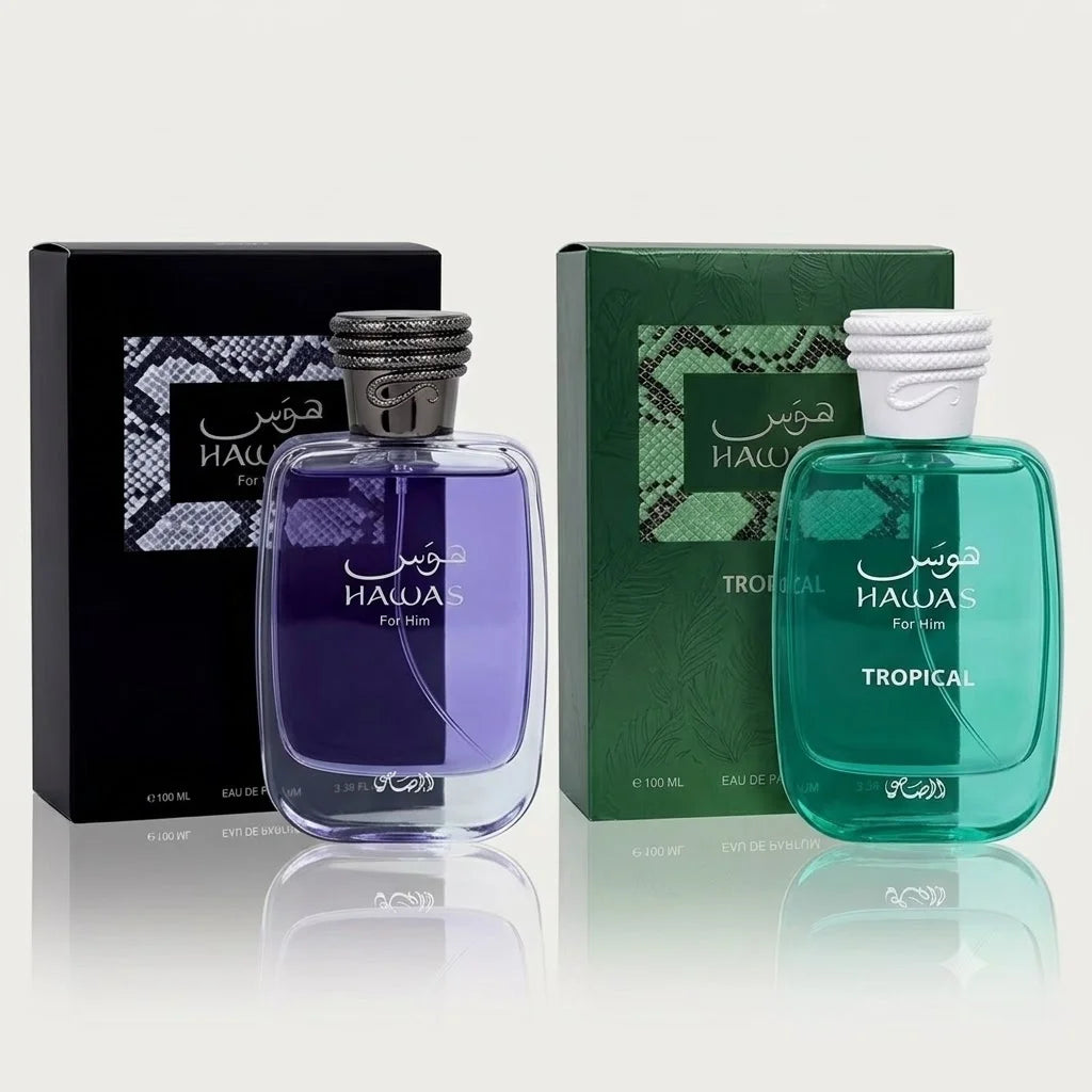 Hawas Verde Ice Perfume, Premium Long-Lasting Men's Eau de Parfum, Luxury Woody Fresh Scent Spray, Best Fragrance Gift.