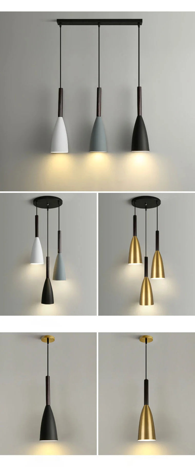 Nordic Modern Led Pendant Lights Kitchen Bars Home Bedroom Dining Table Hanging Lamp Cafe Indoor Lighting Living Room Decoration