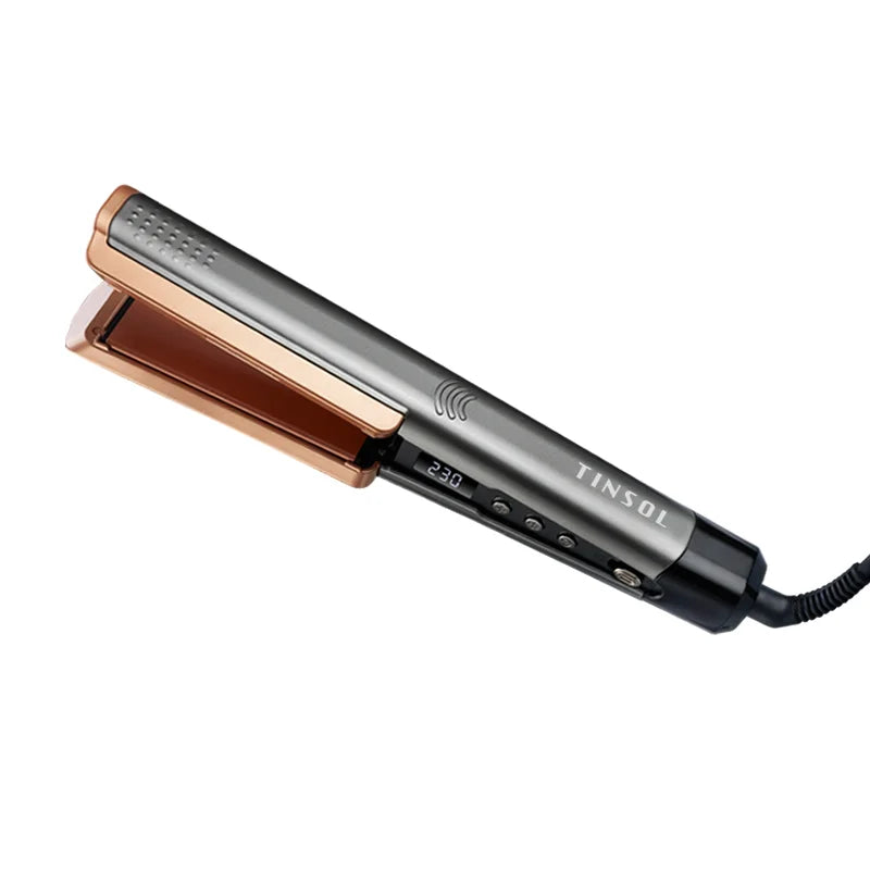 2 in 1 Hair Straightener Curling Ionizer with LCD Wide PanelProfessional Ceramic Hair Straightener with adjustable temperature