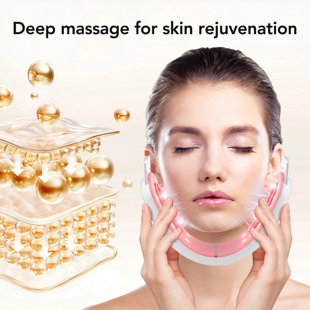 V-Line Face Slimming Lifting Device Massager Skin Rejuvenation Shaping Beauty Instrument Electric Reduce Double Chin Belt