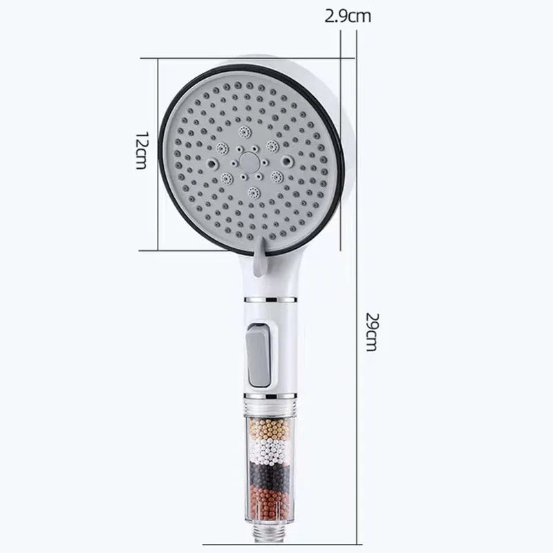 Filter Spray Five-speed Booster Large Panel Shower Head Home Shower Bath Handheld Shower Head Plus Hose Set