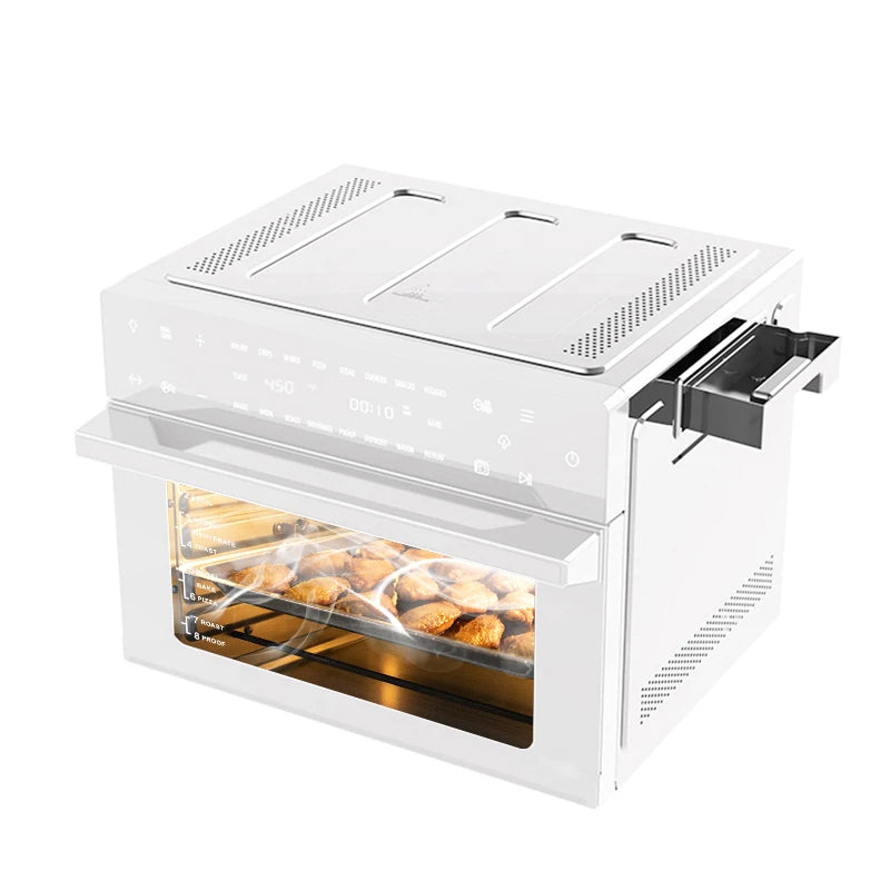 Electric Multifunctional Air Fryer Oven 30L 1800W Steam Function Convection Baking Pizza Chicken Stainless Steel 4