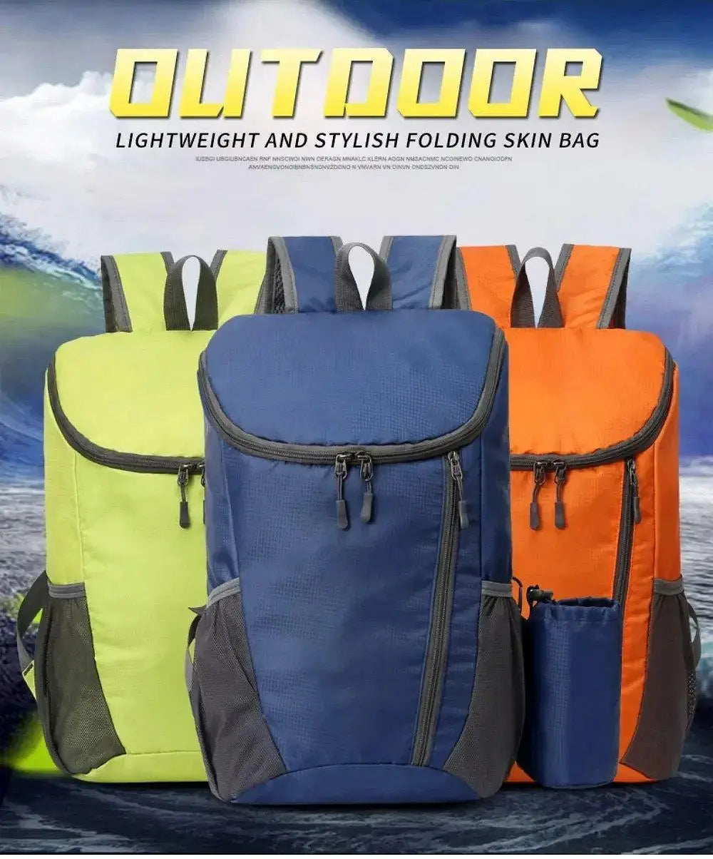 20L Foldable Ultralight Backpack Portable Waterproof Unisex Outdoor Mountaineering Cycling Travel Hiking Camping Sports Bag