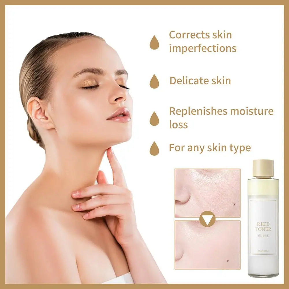 Rice Toner Moisturizing Firming Skin Soothing Repairing Skin Barrier Nicotinamide Brightening Rice Facial Toner Skin Care