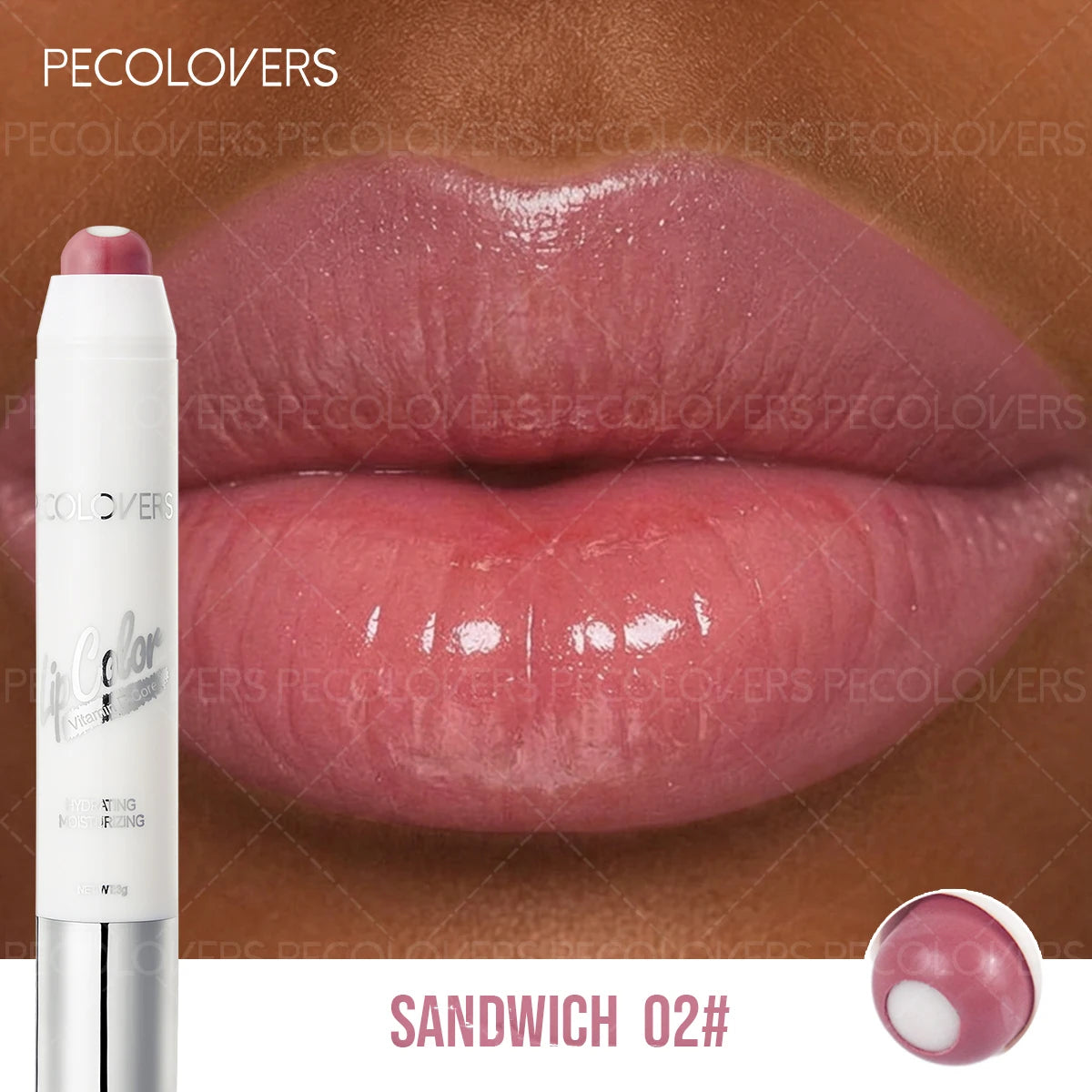 Sandwich Lipstick Pen, Moisturizing Lip Gloss, Long-lasting, Non-drying, Multi-color Options, Lip Cosmetics