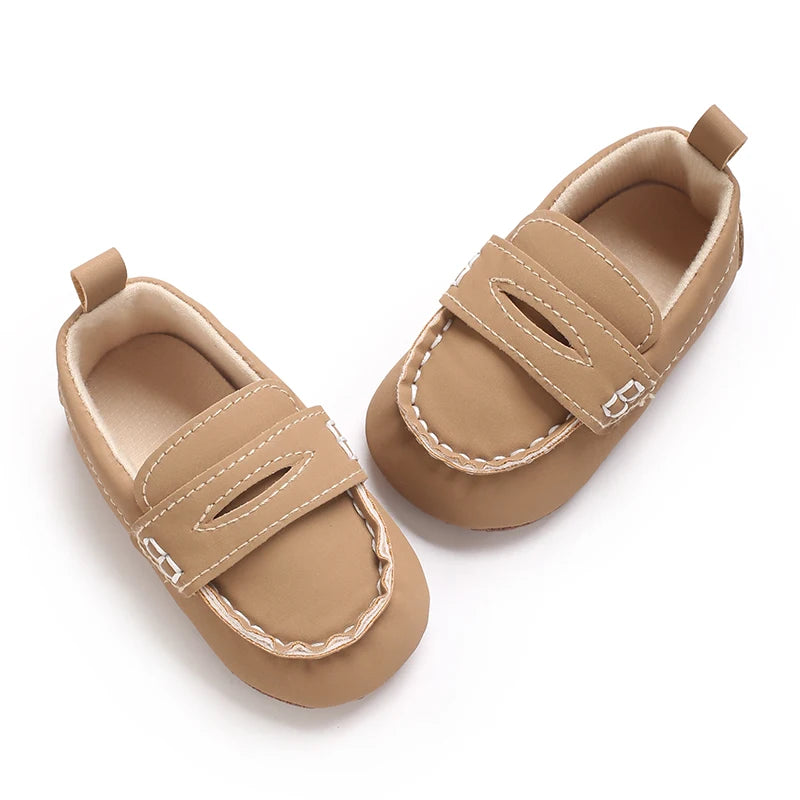 Solid Color Baby Casual Soft Soled Walking Shoes Suitable For 0-1 Year Old Infants And Toddlers Bean Shoes And Forefoot Shoes