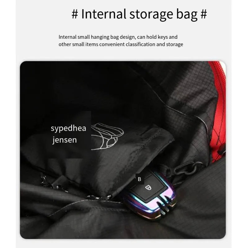 Multifunctional Outdoor Folding Backpack High Density Lightweight Waterproof Nylon Fabric Sports Bag for Camping Hiking Travel