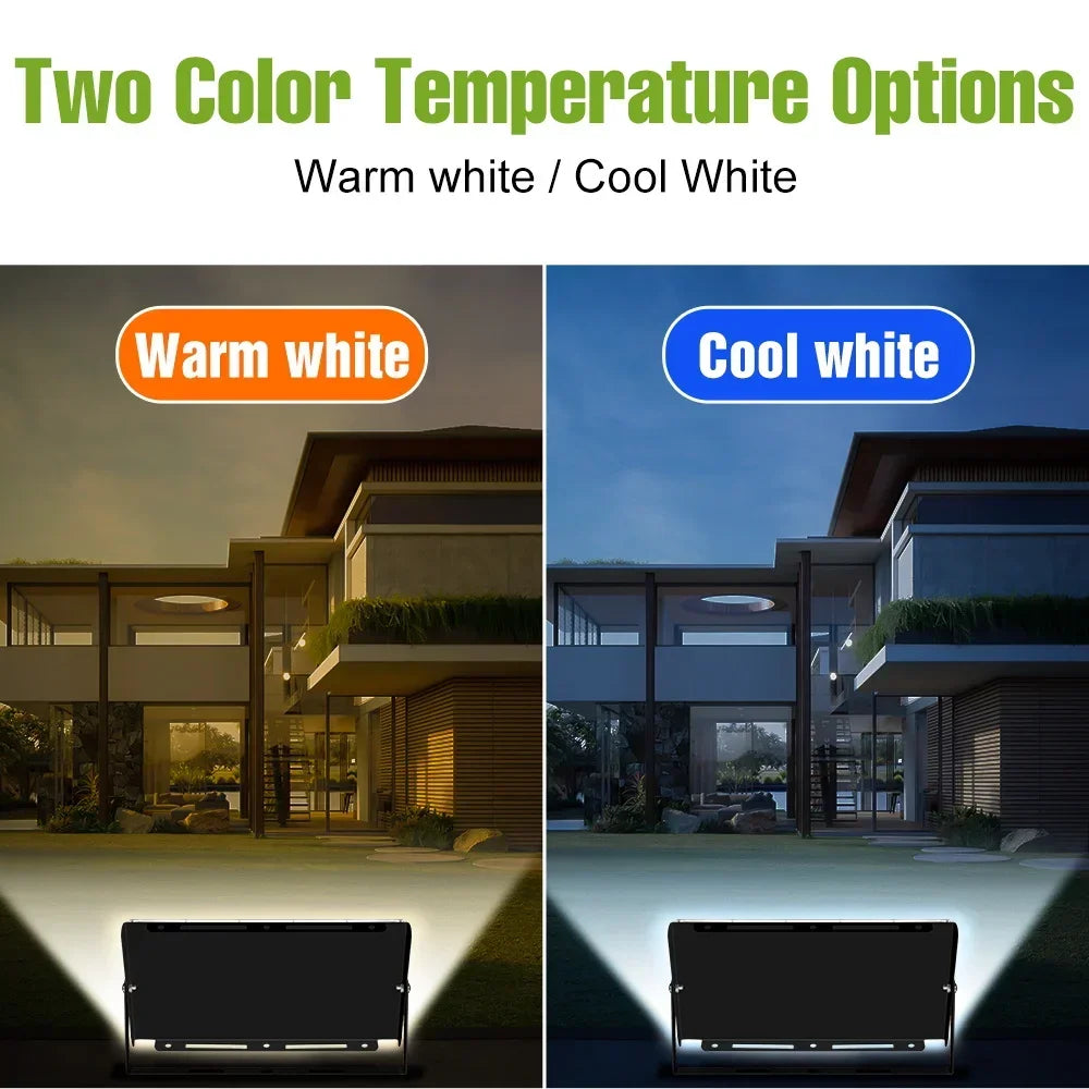 200W Outdoor LED Floodlight Super Bright 220V Waterproof Street Lamps Garden Backyard Commercia Exterior Wall Mount Lighting