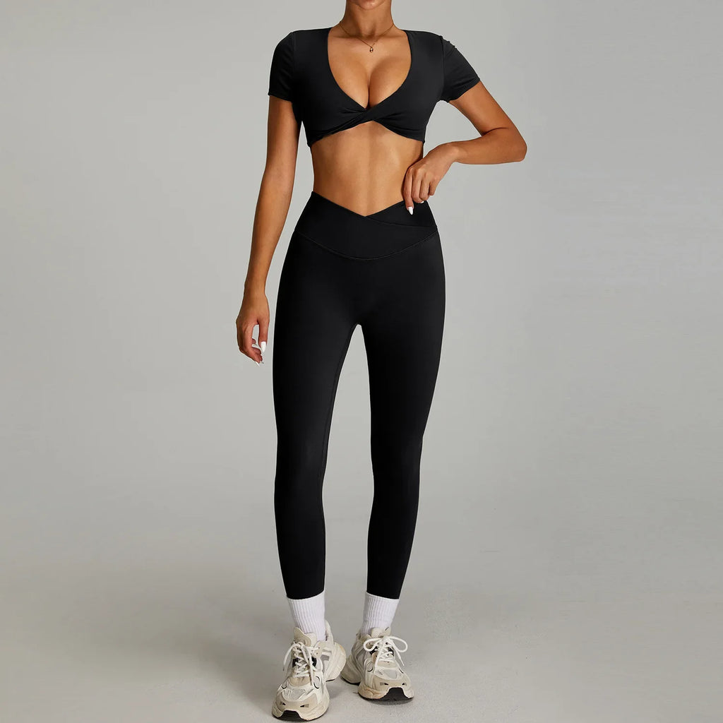 2025 New Women's High Waist Yoga Set - Seamless & Breathable 2-Piece Workout Outfit for Gym, Pilates & Running (+3 Colors)
