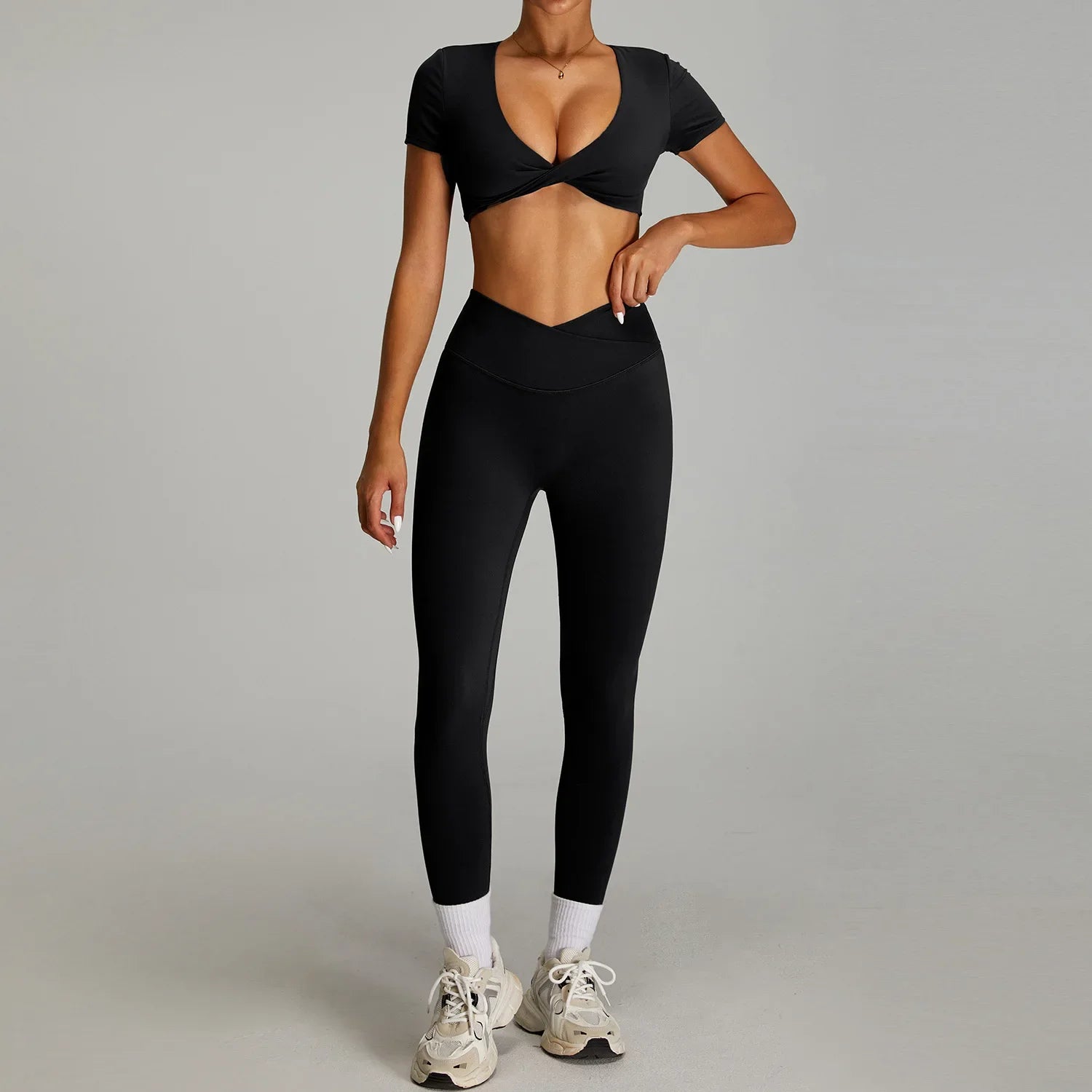 2025 New Women's High Waist Yoga Set - Seamless & Breathable 2-Piece Workout Outfit for Gym, Pilates & Running (+3 Colors)